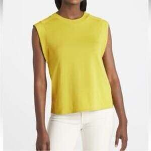 Nine Britton yellow T-shirt blouse shirt top size small S b6